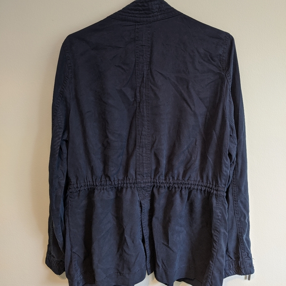 Max Jeans Navy Utility Tencel Jacket Size M - Picture 4 of 8